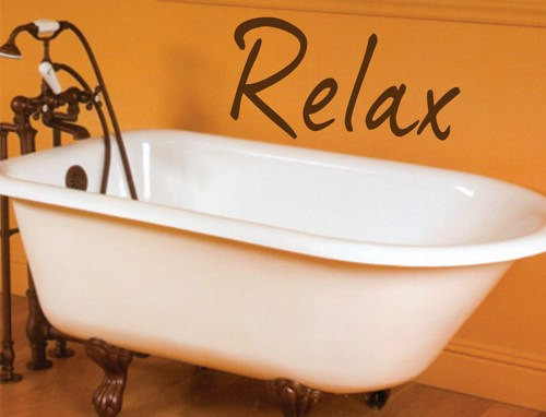 Relax Decal Sticker Wall Art Graphic Room