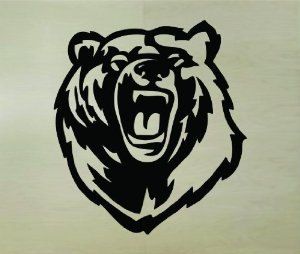 Bear Face Version 101 Vinyl Wall Decal Mural Sticker