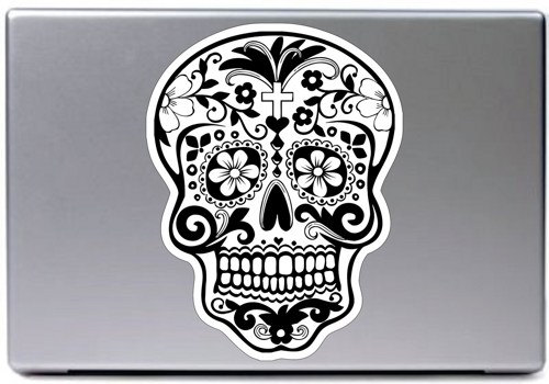 Sugar Skull Laptop Vinyl Decal Sticker Art Graphic Sticker Sugarskull Decal Sticker Laptop Car Window