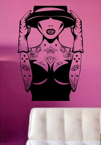 Retro Pin Up Girl Version 103 Wall Decal Sticker
