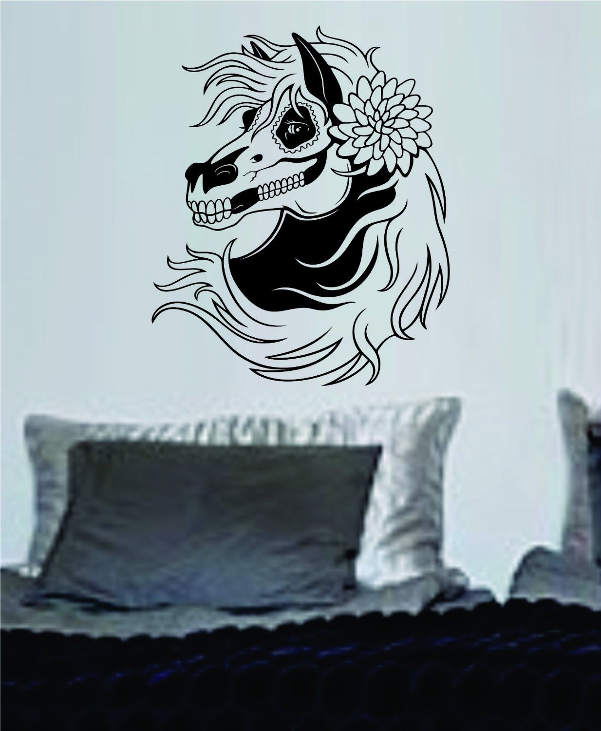 Day of the Dead Horse Wall Vinyl Decal Sticker Art Graphic Sticker Sugar Skull