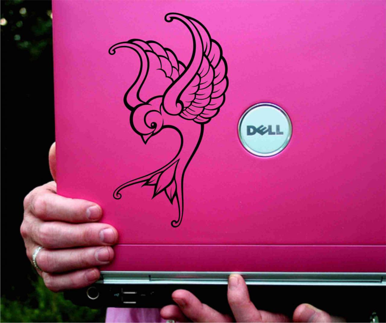 Swallow Laptop Version Decal Sticker Wall Mural Nursery Modern Kids Love Bird Birds Shabby Sheik