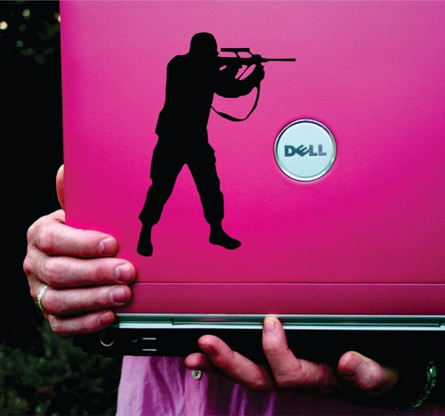 Soldier Vinyl Decal Sticker Art Graphic Sticker Laptop Car Window