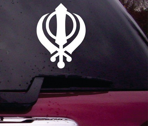Khanda Symbol Decal Sticker Vinyl Decal Sticker Art Graphic Stickers Laptop Car Window Sikh Symbol