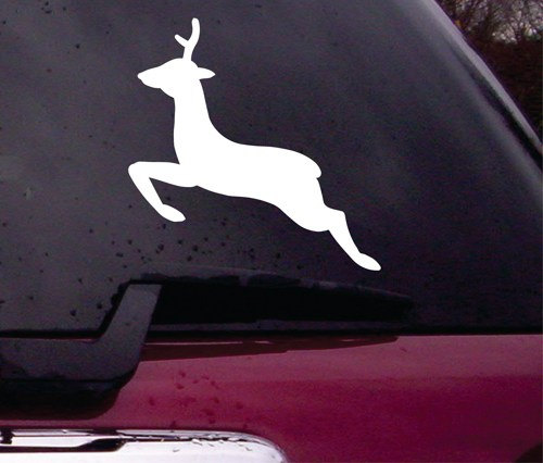 Jumping Deer Decal Sticker Vinyl Decal Sticker Art Graphic Stickers Laptop Car Window