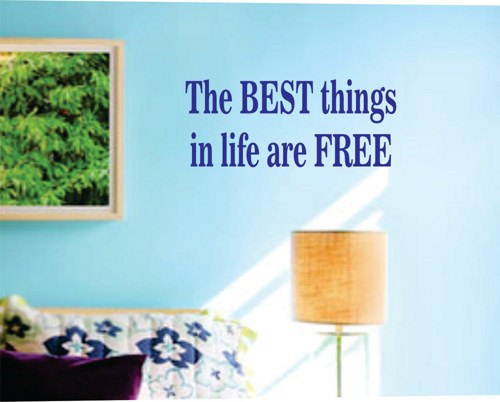 Wall Decal Quotes - The Things In Life Are Wall Decal Sticker Teen Room Decor