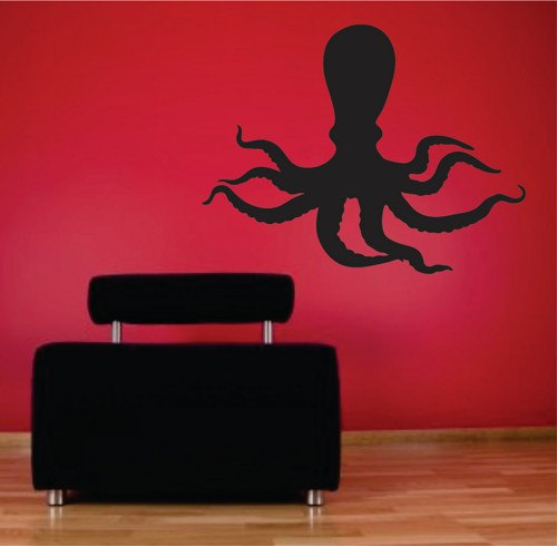 Octopus Wall Decal Sticker Teen Room Decor