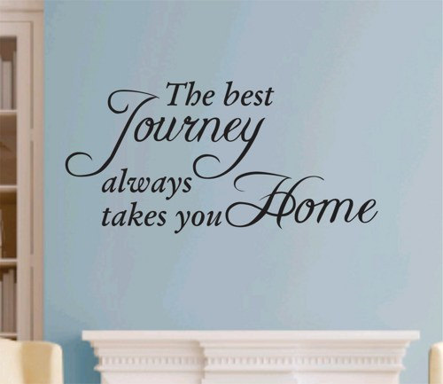 Wall Decal Quotes - The Journey Quote Wall Decal Sticker Teen Love Girl Room Decor Words Tattoo