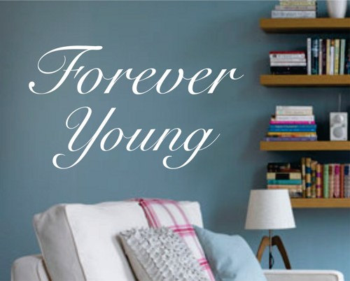 Wall Decal Quotes - Forever Young Quote Wall Decal Sticker Decor Vinyl