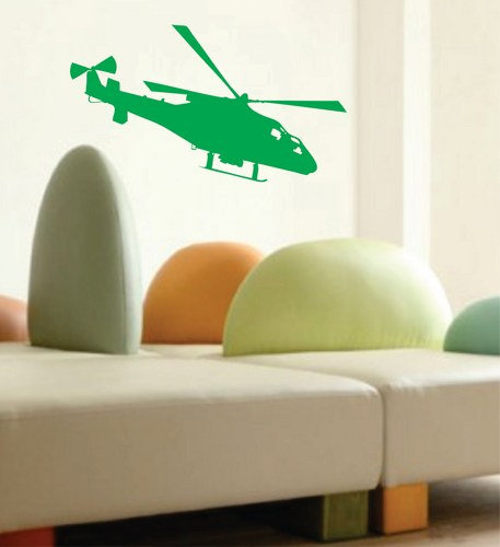 Helicopter Wall Mural Decal Sticker Vinyl Army Military Graphic Art