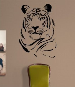 Tiger Face Version 103 Decal Sticker Wall Animal Kid Child Room Boy Girl Teen Nursery
