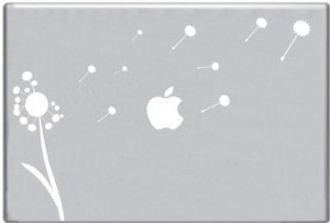 Blowing Dandelion Decal Sticker for Macbook Mac Apple Computer