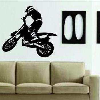 Dirtbike Rider MX X Games Version 105 Decal Sticker Wall