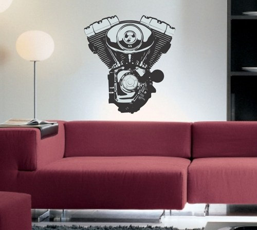 Motorcycle Motor Decal Sticker Wall on Luulla