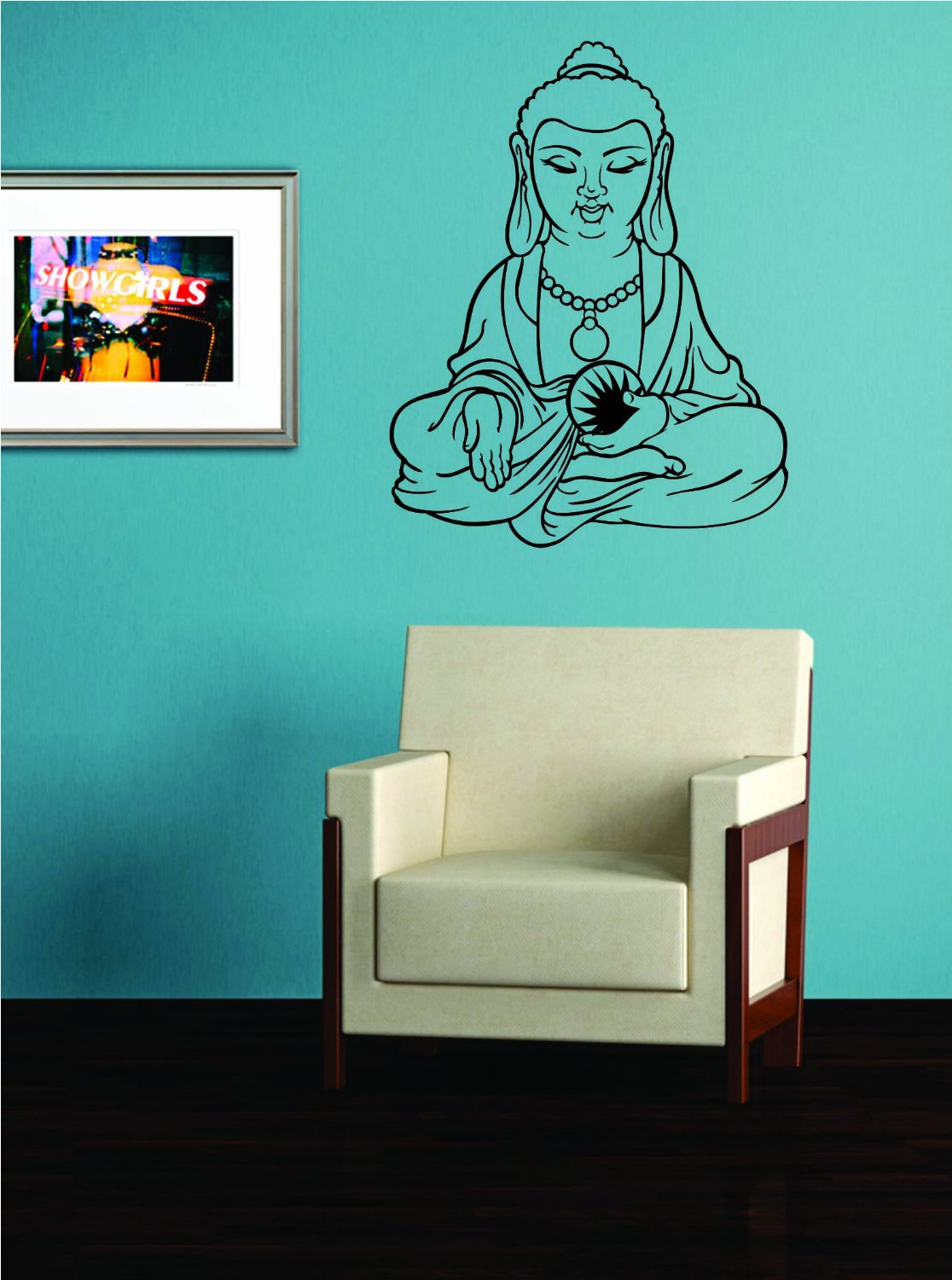 Buddha Girl Wall Decal Sticker Buddha Absolute Brahman Hindu on Luulla