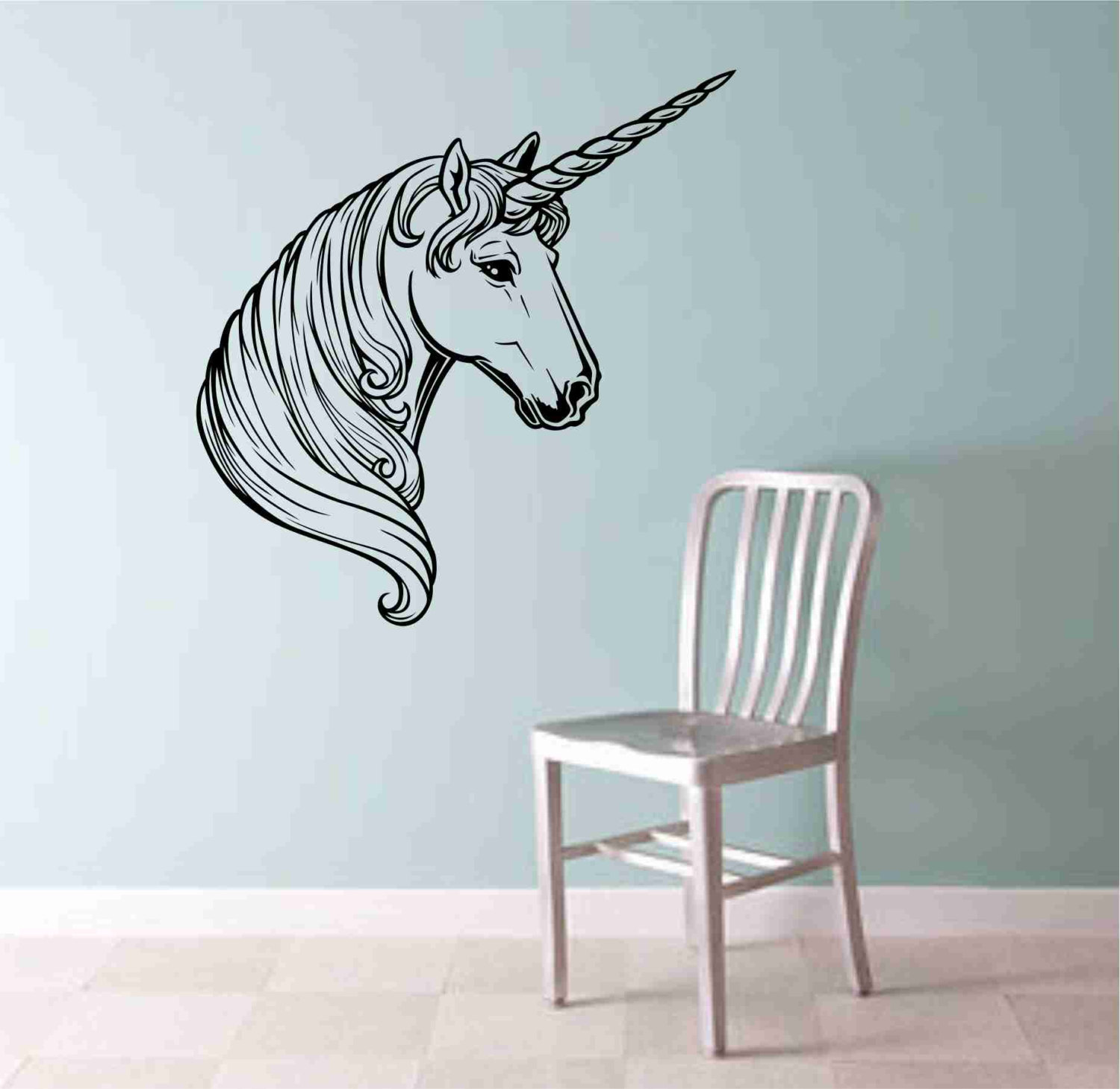 Unicorn Head Wall Vinyl Decal Sticker Art Graphic Sticker On Luulla